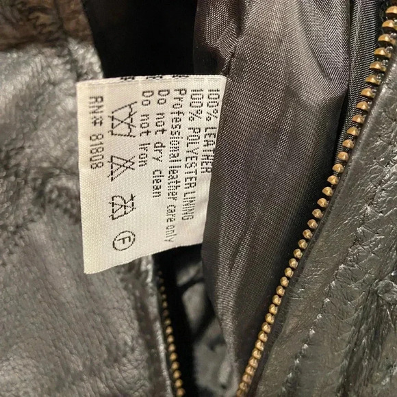 LeWorld Fine Leathers Men’s 100% Black Leather Stitched Patchwork Jacket Size XL - Picture 7 of 12